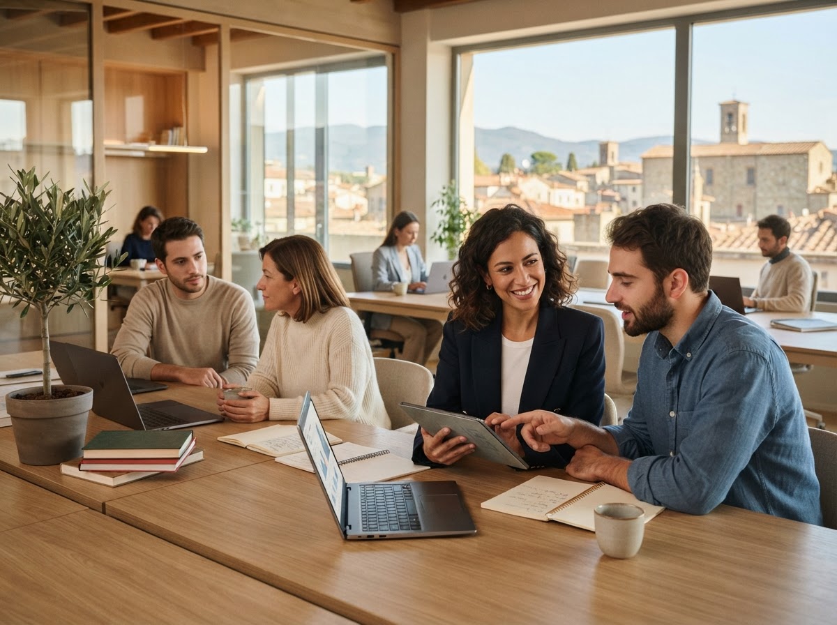 Valmerivo team di analisti al lavoro sulla piattaforma di data intelligence